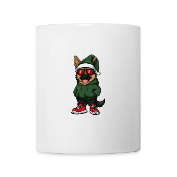 German Shepherd Dog Christmas Ugly Christmas - Mug - white - Front