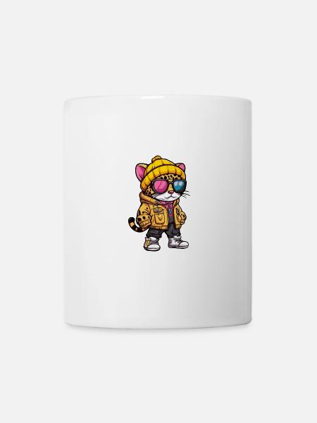 Leopard Winter - Tasse - Weiß