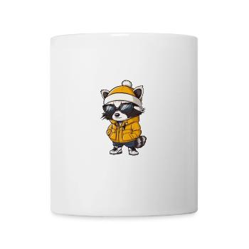 Waschbär Winter - Tasse - Weiß - Vorne