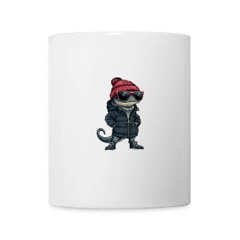 Lézard d’hiver - Mug blanc - blanc - Devant