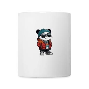 Panda Winter Comic - Tasse - Weiß - Vorne