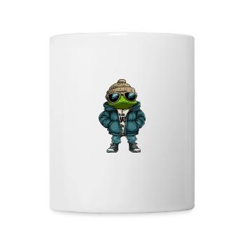 Grenouille Hiver BD - Mug blanc - blanc - Devant