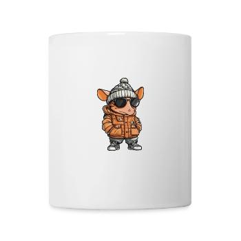 Gürteltier Winter Comic - Tasse - Weiß - Vorne