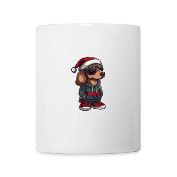 Dachshund Dog Christmas Cool X-Mas Dachshund - Mug - white - Front