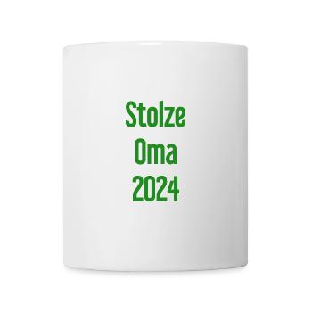 Stolze Oma 2024 – Perfekt für frischgebackene Omas - Tasse - Weiß - Vorne