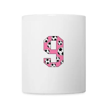 9 Birthday Football Pink - Mug - white - Front
