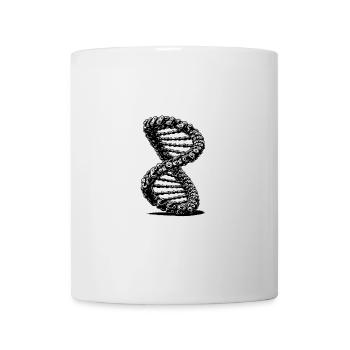 Möbius Loop Chaînes courbes DNA - Mug blanc - blanc - Devant