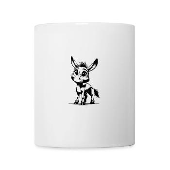 Cute Little Donkey Pencil Drawing - Mug - white - Front