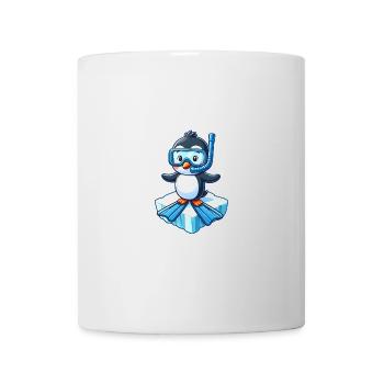 Süßer Pinguin Taucher Cartoon Eisscholle - Tasse - Weiß - Vorne