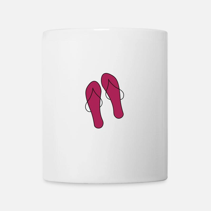 flip flops - Mug - white