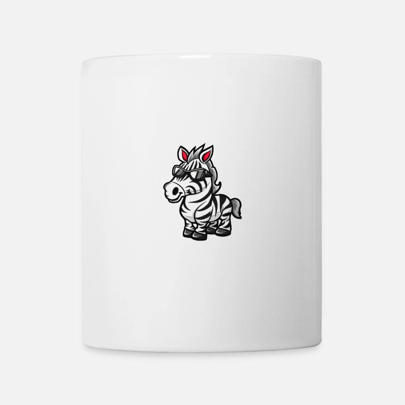 Zebra Cool Tier - Tasse - Weiß