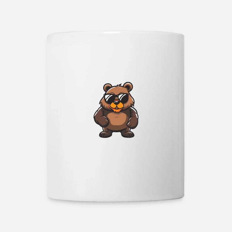 Bär Cool Tier - Tasse - Weiß