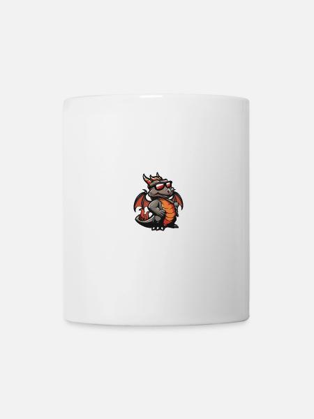 Drache Cool Tier - Tasse - Weiß