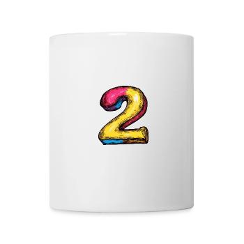 Bande dessinée à 2 chiffres - Mug blanc - blanc - Devant