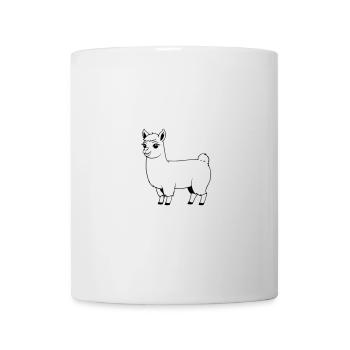 Llama as vector graphic - Mug - white - Front