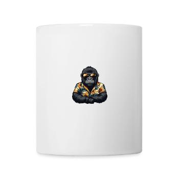 Gorilla Bande Dessinée Cool Été - Mug blanc - blanc - Devant