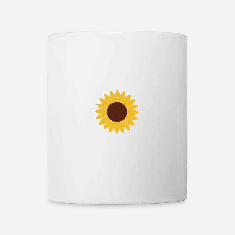Sonnenblume - Tasse - Weiß