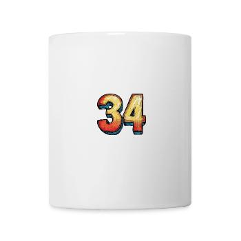 34 Number Comic - Mug - white - Front