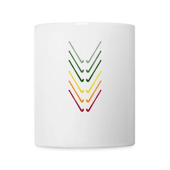 Hockey Feldhockey Hockeyschläger retro Penalty - Tasse - Weiß - Vorne