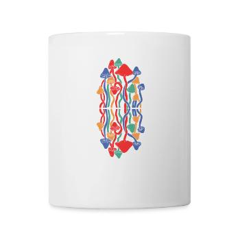Mushrooms Mushroom connoisseur "happy mushroom" mushroom time - Mug - white - Front