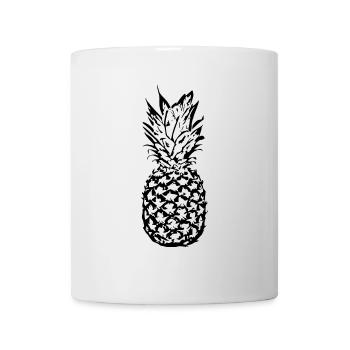 Pineapple black - Mug - white - Front
