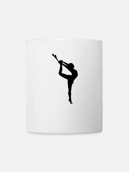 Gymnast, rythmic gymnastics (cheap!) - Mug blanc - blanc