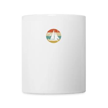 voilier bateau capitaine de bateau voile mer lac - Mug blanc - blanc - Devant