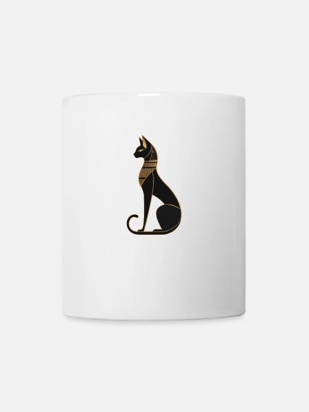 Ägyptische Katze - Tasse - Weiß