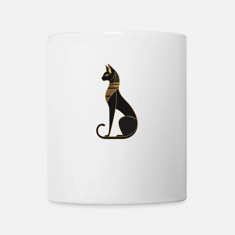 Ägyptische Katze - Tasse - Weiß