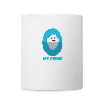 Ice Crime - message écologie humoristique - Mug blanc - blanc - Devant