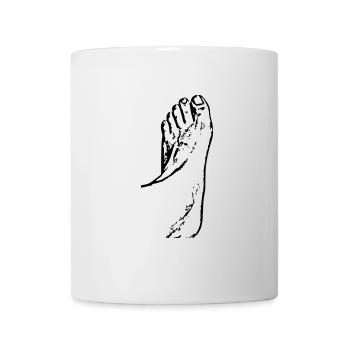 Fuß Füße Fußpflege Podologie - Tasse - Weiß - Vorne