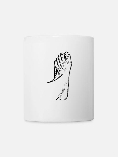 Fuß Füße Fußpflege Podologie - Tasse - Weiß