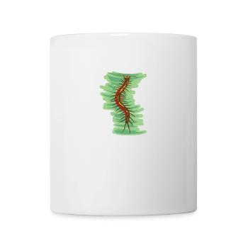 poisonous scolopender centipede creepy-crawler - Mug - white - Front
