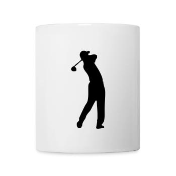 golf - Tasse - Weiß - Vorne