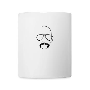 Pornoglatze Gesicht - Tasse - Weiß - Vorne