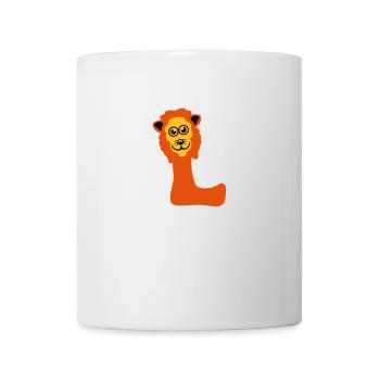 lion letter l animals - Mug - white - Front