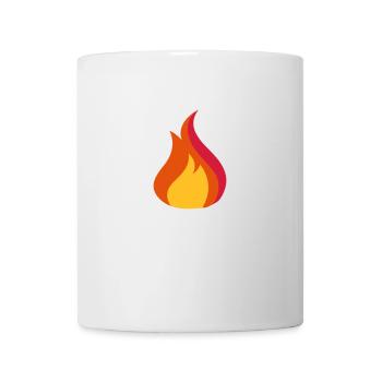 Feuer - Tasse - Weiß - Vorne