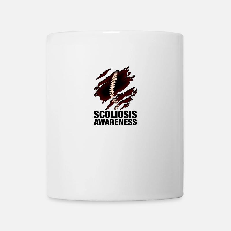 Sensibilisation à la scoliose - Mug blanc - blanc