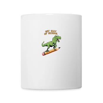TRex 1. Schultag - Tasse - Weiß - Vorne