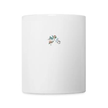 Vintage Blumen - Tasse - Weiß - Vorne