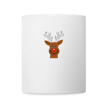 Renne Rudolph Idée cadeau - Mug blanc - blanc - Devant