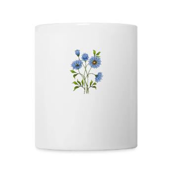 Blue flowers - Mug - white - Front