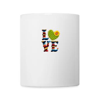 Amour de cactus - Mug blanc - blanc - Devant