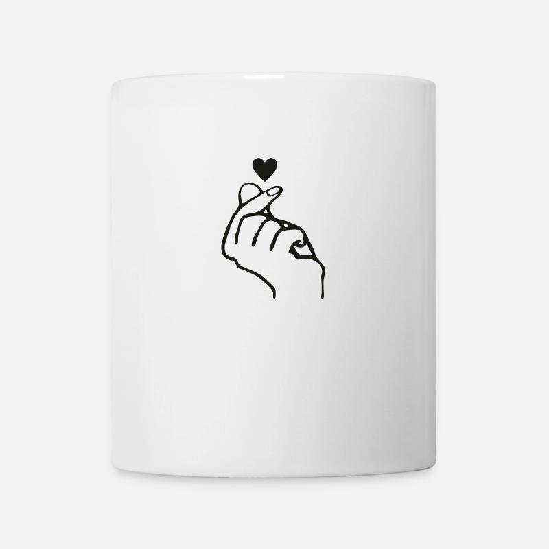 mains en cliquant - Mug blanc - blanc
