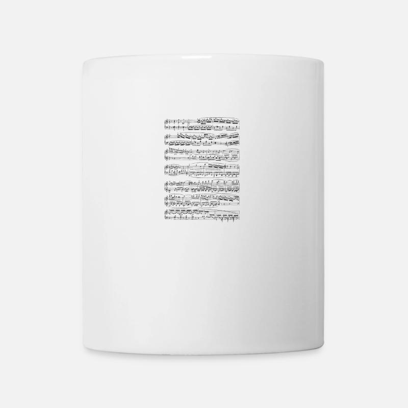 partition musicale - Mug blanc - blanc