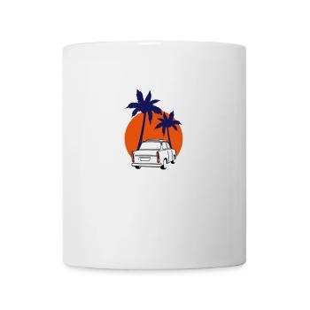 Trabi  Coucher de soleil Palmes - Mug blanc - blanc - Devant