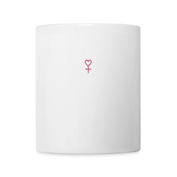 femme woman feminine pink - Mug - white - Front
