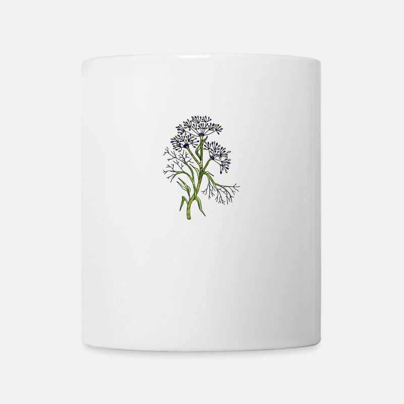 fleurs - Mug blanc - blanc