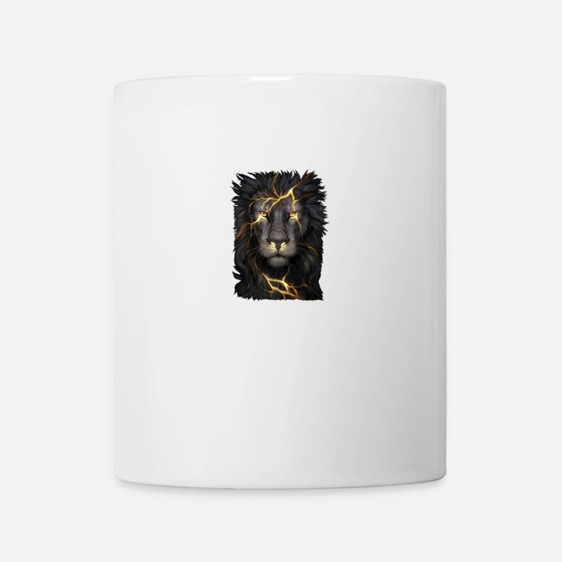 Löwenkopf - Tasse - Weiß