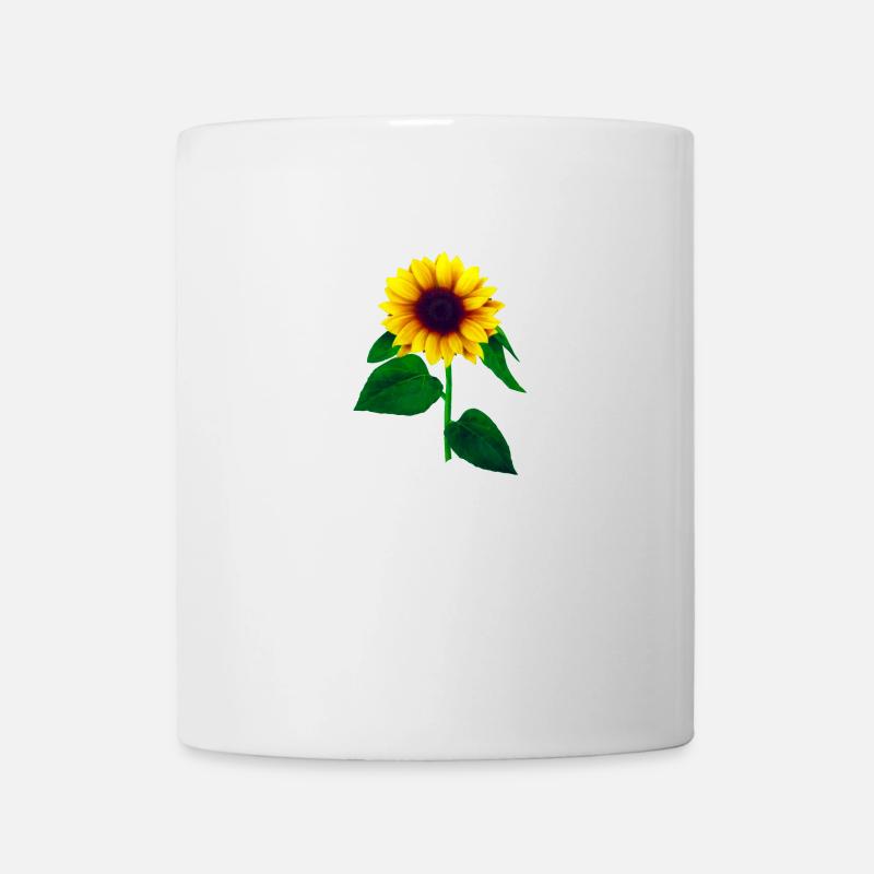 Sonnenblume - Tasse - Weiß